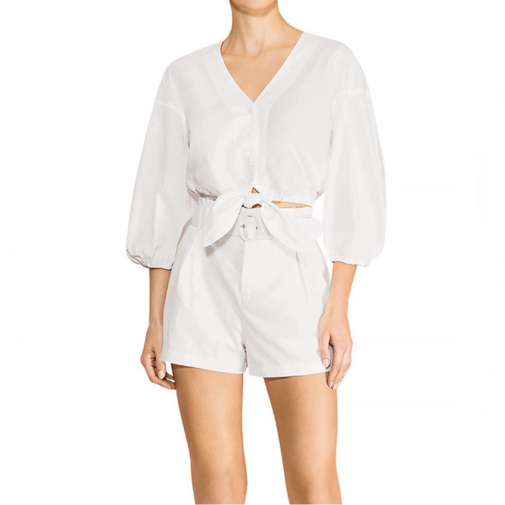 Parker Effie Shorts in White NWT - Picture 2 of 3